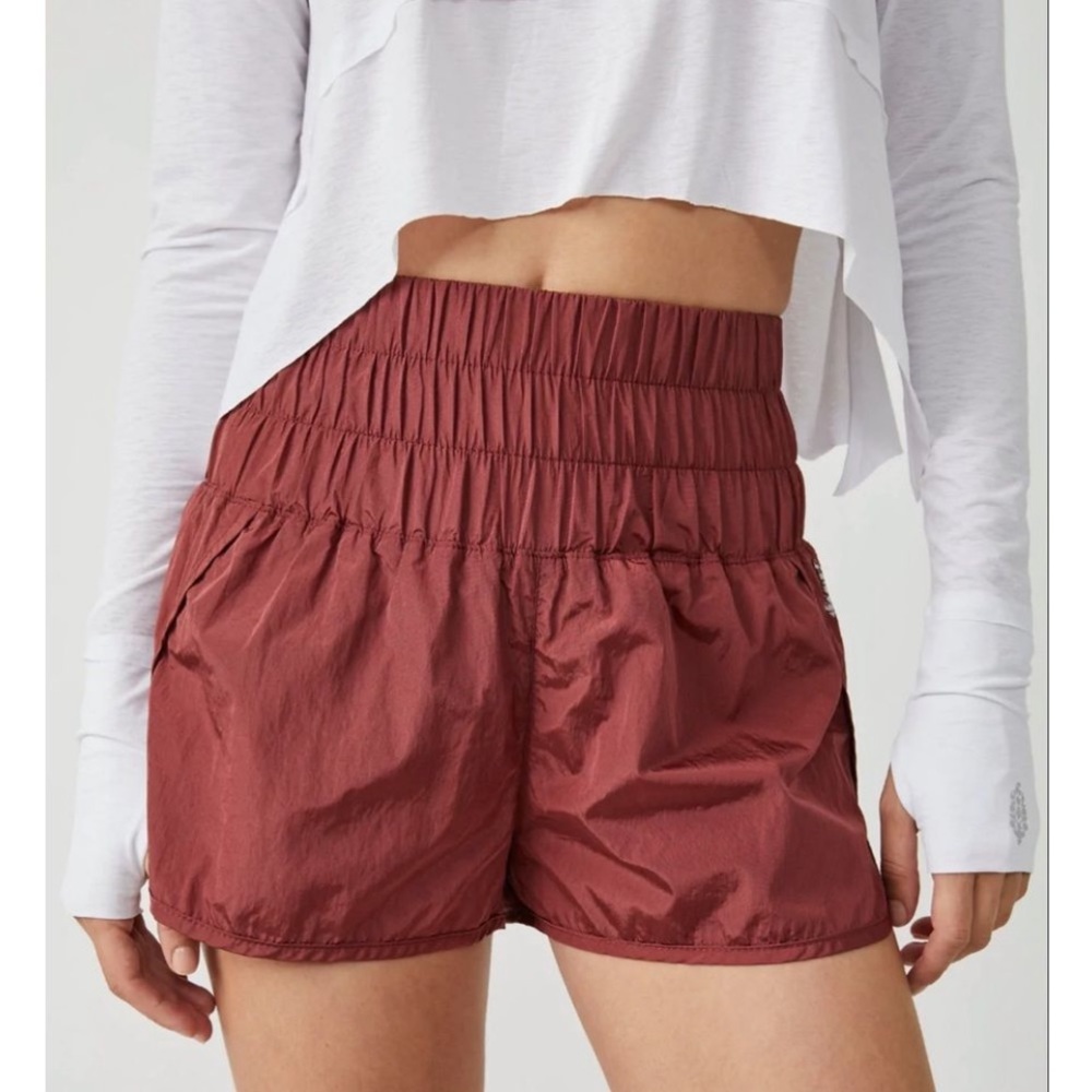NWT FP Movement The Way Home Shorts in Red Rendezvous Small